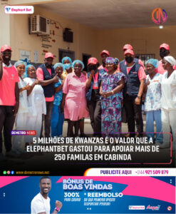 5 Milhões de Kwanzas é o valor que a Elephantbet gastou para ajudar a população de Cabinda